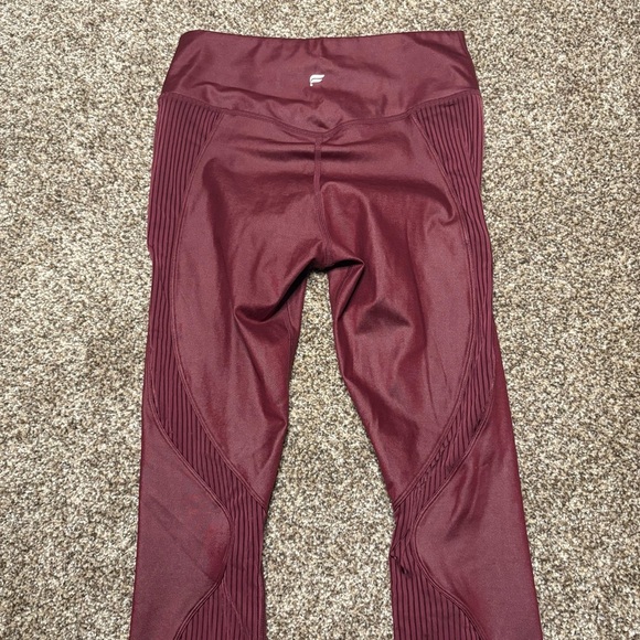 Fabletics Women’s Small Burgundy Leggings - Picture 9 of 10